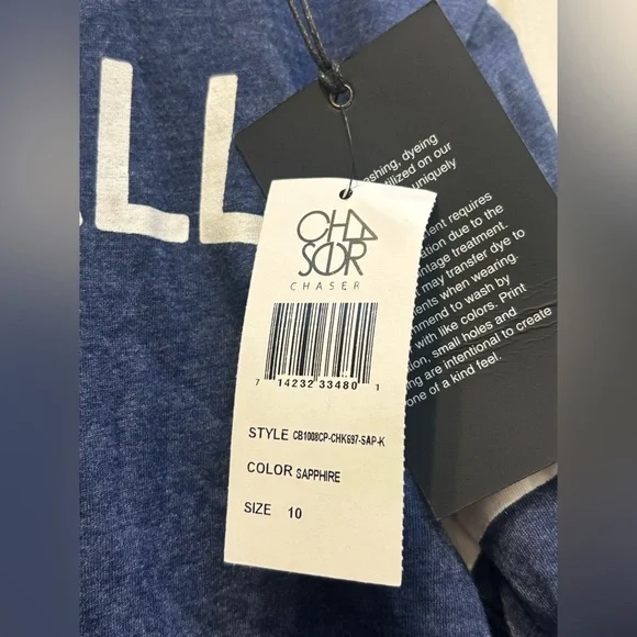 NWT Chaser “Football Is My Jam” Graphic Tee – Size 10 (Kids) Soft Cotton Blend - Picture 10 of 10